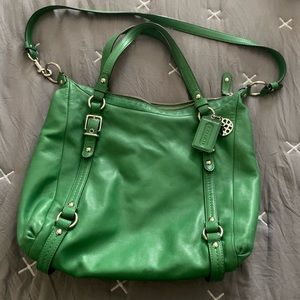Coach bag emerald green